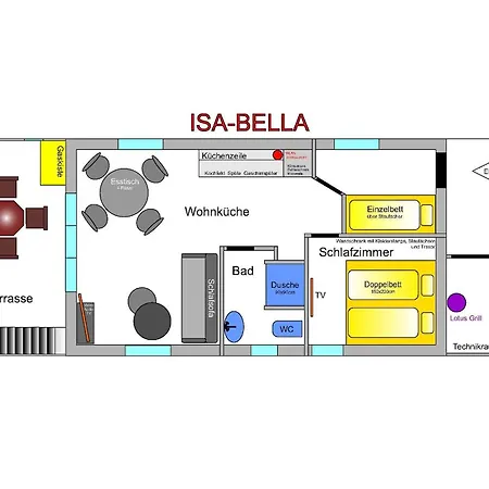Hausboot Isa-bella Πλωτό κατάλυμα